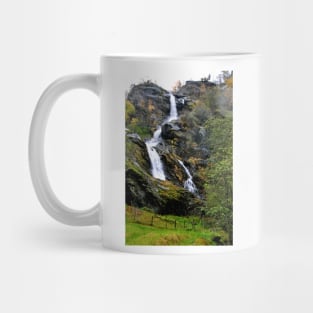 Waterfall Flamsdalen Valley Flam Norway Mug